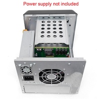 Boîtier pour ordinateur gamer en aluminium, Mini tour de pc pour carte mère ITX- NAS, 4 bits, couleur noire, pour serveur, USB 2.0