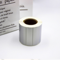 50*20mm mat argent PET sécurité vide étiquette autocollant rouleau étiquettes pour étiquette imprimante Machine en vente bon marché
