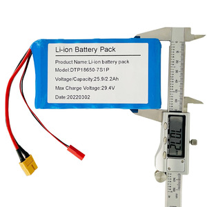 Baterias de Íon de Lítio Personalizadas Cilindro 7S 25.2V 18650 7S1P 25.2V 2200mAh Pacote de Baterias de Lítio para E-bike Scooter - Product Image 4