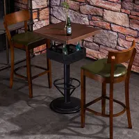 Wooden Restaurant Bar Furniture, Bar Chair and Table Set