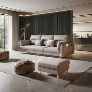 <span class=keywords><strong>Ciencia</strong></span> y tecnología tela sofá sala <span class=keywords><strong>de</strong></span> estar pequeño tres personas 2,1 metros Concubine sofá conjunto muebles - Product Image 3