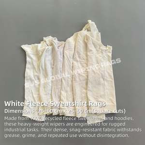 Trapos de Lana Blanca 100% Algodón para Uso en Talleres, Trapos de Pintor Industriales, Trapos Blancos a Granel, 50 Libras de Algodón - Product Image 2