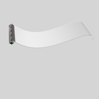 Pantalla LED Transparente para Cortinas de Vidrio, Publicidad en Ventanas, Señalización Digital Flexible, 90% de Transparencia