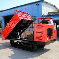 Hydraulischer Kipp-Minidumper, 4WD-Radkipper für Landwirtschaft & Werkstatt-Materialtransport