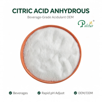 Acide citrique anhydre de qualité alimentaire E330, sac de 25 kg, fournisseur en gros, prix de gros, échantillons gratuits, OEM, marque privée