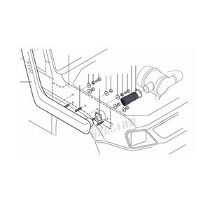 Snorkel para Coche para MK Series Triton L200 / Strada <span class=keywords><strong>Endeavor</strong></span> 1996-2006 SMT96A - Product Image 6