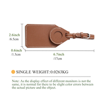 Étiquettes à bagages en cuir de luxe personnalisées accessoires de voyage personnalisés souples pour valise sac d'affaires étiquette personnalisée