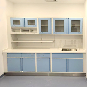 Armadietto Moderno per Sala Operatoria Ospedaliera in Acciaio Inossidabile, Montaggio a Parete, 4 Ante, Facile da Pulire e Durevole - Product Image 1