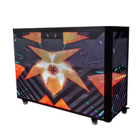 Nouveau modèle de table de DJ portable avec écran LED, cabine photo, contrôle par application, cabine de DJ avec écran vidéo LED, avec un coffret de transport robuste
