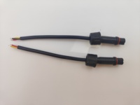 Câble d'alimentation étanche Mini M12 IP67 2 3 4 conducteurs, longueur personnalisée pour l'alimentation des éclairages LED