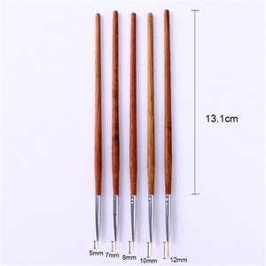 Lot de 5 pinceaux ultra fins pour nail art, stylos à gel pour dessin et traçage de lignes fines - Product Image 1