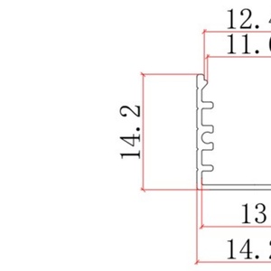 New 15*15 Modern Customized Led Extruded Low Profile Aluminum Frame Profile for Led <b>Lighting</b> Surface Mounted Celling Wall Floor - Product Image 6