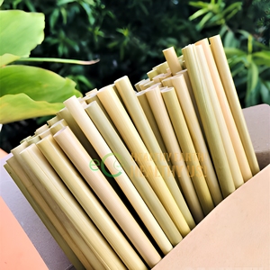 Pailles en herbe écologiques en vrac 20 cm, pailles à boire biodégradables en gros pour restaurants et bars, Eco2go Vietnam - Product Image 2