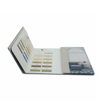 Coffret de présentation de tissus pour stores verticaux personnalisés et sophistiqués, avec échantillons de rideaux, impression offset et logo personnalisé en relief