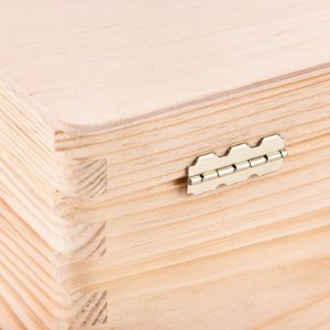 Home Unfinished Pine Wood Rectangle <b>Makeup</b> Organizer Storage <b>Box</b> with Lid Flexible Eco-Friendly Modern Design - Product Image 4