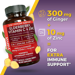 Capsules d'extrait de sureau de haute qualité à marque privée avec vitamine C et zinc pour stimuler l'immunité et favoriser la santé osseuse - Product Image 5