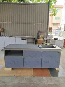 Bureau d'accueil é<span class=keywords><strong>l</strong></span>égant, écologique, imperméable, en acier inoxydable, forme personnalisée, éclairage LED, fabrication artisanale professionnelle pour hôtel - Product Image 6