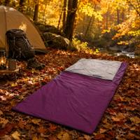 Saco de Dormir Mini YJQX Ultraligero 760g de Plumón y Algodón con Tela de Nailon, Portátil, Comprimible, para Viajes de Verano, Talla Grande para Adultos
