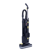 Aspirateur vertical commercial à batterie au lithium 23Kpa sans balais, capacité de 8L, pour le nettoyage des tapis dans les hôtels