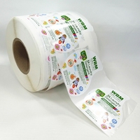 Récipient en plastique 750ml/1.5L de prix usine pour l'étiquette de vinyle de compression de détergent liquide de vaisselle pour les soins personnels