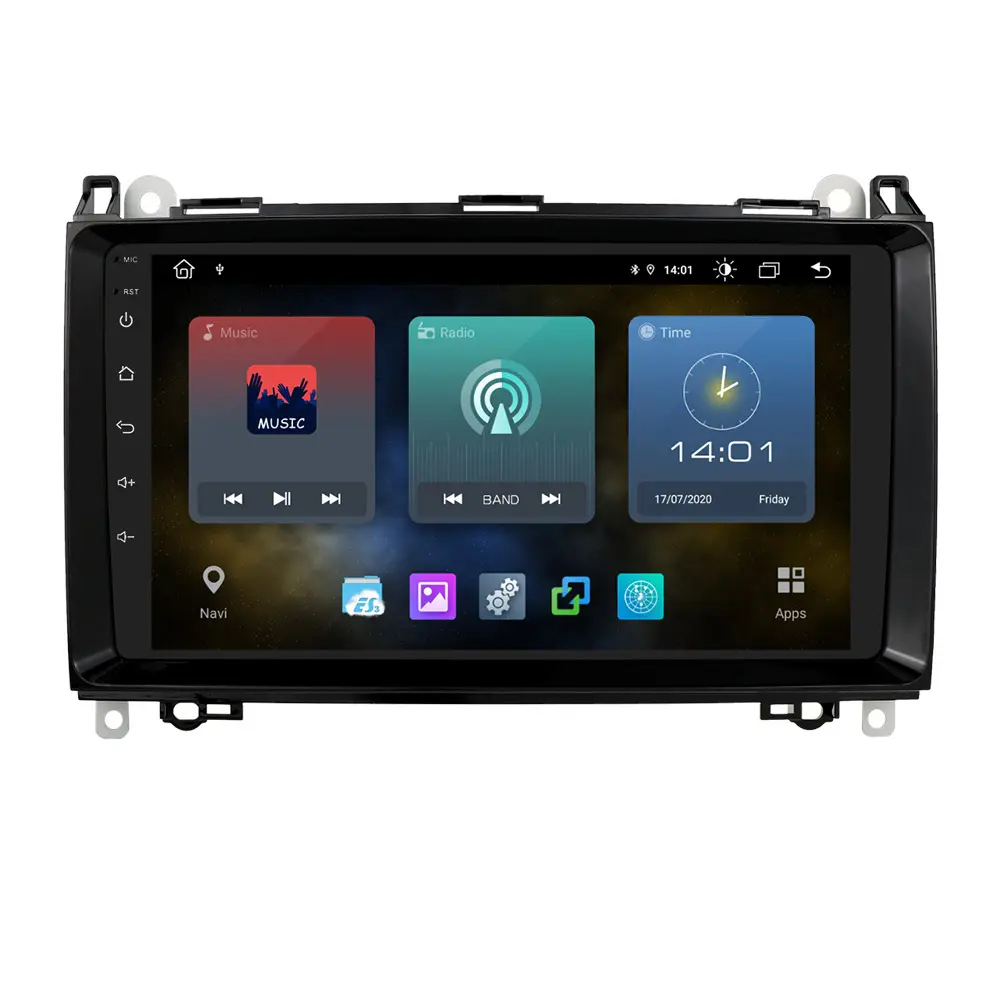 Pemutar DVD Mobil Android 10, Radio GPS Multimedia untuk Mercedes BENZ B200 B-CLASS Sprinter W906 W639 A B Class W169 W245