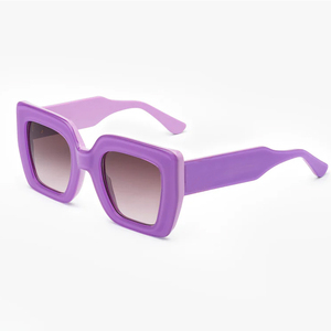 Gafas de Sol Negras Modernas de Fabricante, Gafas de Sol Cuadradas de Metal de Lujo para Hombre y Mujer 2026 - Product Image 3