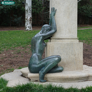 Tượng Điêu Khắc Nghệ Thuật Bằng Kim Loại Trừu Tượng, Tượng Treo Tường Bằng Đồng Cỡ Lớn - Product Image 6