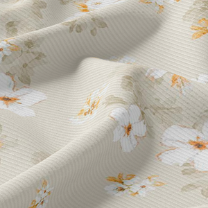 Tissu côtelé en polyester personnalisé professionnel, style côtelé d'été, tissu côtelé non brossé pour vêtements - Product Image 5