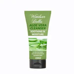 Acne detergente viso Aloe Vera organica a buon mercato all'ingrosso di alta qualità rimuove il lavaggio viso Aloe Vera