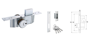 Kfc loại chống trộm thép không gỉ cửa hàng khóa cửa an toàn thương mại cửa kính Lỗ mộng khóa cho cửa hàng cửa - Product Image 3