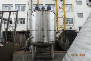 เครื่องผสมอิมัลซิไฟเออร์สุญญากาศทำจากสแตนเลสสำหรับการผลิตเครื่องสำอางมี100L 500L กำลังการผลิต1000L แกนมอเตอร์ - Product Image 5