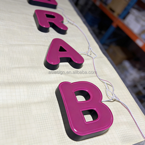 Enseigne <span class=keywords><strong>de</strong></span> porte lumineuse tridimensionnelle en acrylique transparent haute définition, personnalisation d'enseignes pour entreprises et magasins - Product Image 5
