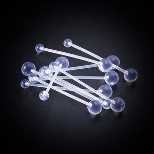 Lote de 10 Anillos de Ombligo de 14G para Embarazo, Bioplast Flexible, Retenedor de Ombligo Deportivo para Maternidad, Joyería Corporal, Regalo de Boda o Compromiso - Product Image 2