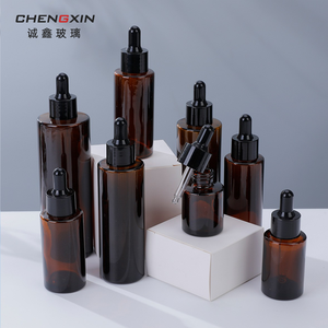कस्टम 30 मिली और 100 मिली ब्राउन ग्लास आवश्यक तेल और कॉस्मेटिक बोतल पंप स्प्रेयर सार शुद्ध ओस सौंदर्य प्रसाधन-moq 100 पीसी बॉक्स पैकिंग - Product Image 1
