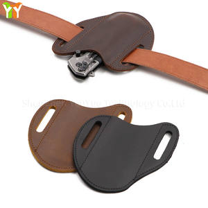 กระเป๋าเครื่องมือ EDC หนังแท้คาดเอวของผู้ชาย, กระเป๋าคาดเอวมีดปลอกหุ้มไฟฉายสำหรับการป้องกันกลางแจ้งและตั้งแคมป์ - Product Image 4