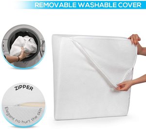 Cojín de <span class=keywords><strong>reflujo</strong></span> ácido para cama, almohada con gel de refrigeración hipoalergénico, parte superior de espuma viscoelástica - Product Image 3