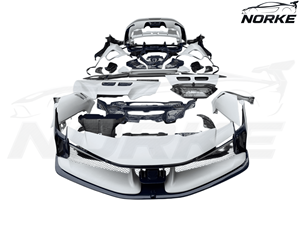 <span class=keywords><strong>NORKE</strong></span> Nouveau Kit Carrosserie Large en Fibre de Carbone pour SF90 Stradale Style 90XX, en Carbone Sec 3K Twill, comprenant Pare-chocs Avant, Capot, Aile Avant et Aileron Arrière - Product Image 3