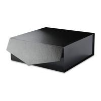 Boîtes cadeaux de luxe noires gaufrées, étanches, avec logo personnalisé, magnétiques, rigides, avec protection UV sélective, écologiques, portables et compactes