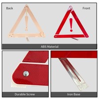 Triangle de signalisation réfléchissant de sécurité routière HCSP avec point d'exclamation