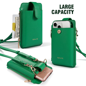 Portefeuille à bouton magnétique; Sac à bandoulière minimaliste pour femme en PU avec sangle réglable, pour téléphone portable - Product Image 2