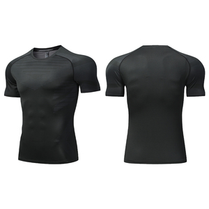 Camiseta Deportiva YINNG LANG <span class=keywords><strong>de</strong></span> Verano <span class=keywords><strong>para</strong></span> <span class=keywords><strong>Hombre</strong></span>, Ajustada, Tejida, Transpirable, <span class=keywords><strong>de</strong></span> Secado Rápido, Manga Corta, <span class=keywords><strong>para</strong></span> Gimnasio - Product Image 4