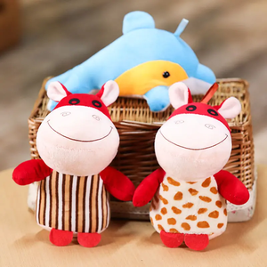 Peluche Personalizzati Promozionali, Set da 3 Animali di Peluche <span class=keywords><strong>Misti</strong></span>, Cani Cartoon Carini con Imbottitura in PP, Design Casuale - Product Image 2