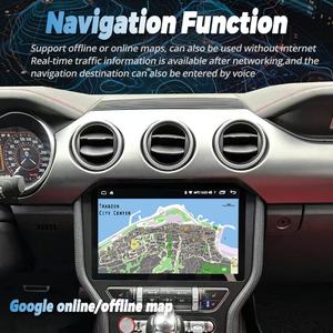 Autoradio Carplay Android Auto sans fil GPS WIFI 4Core 4G AM FM pour Ford Mustang 2014-2023 Radio Carplay Android Auto - Product Image 5