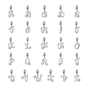 Ribuan stok tersedia jimat grosir 925 perak murni liontin DIY jimat desainer untuk membuat perhiasan gelang diy