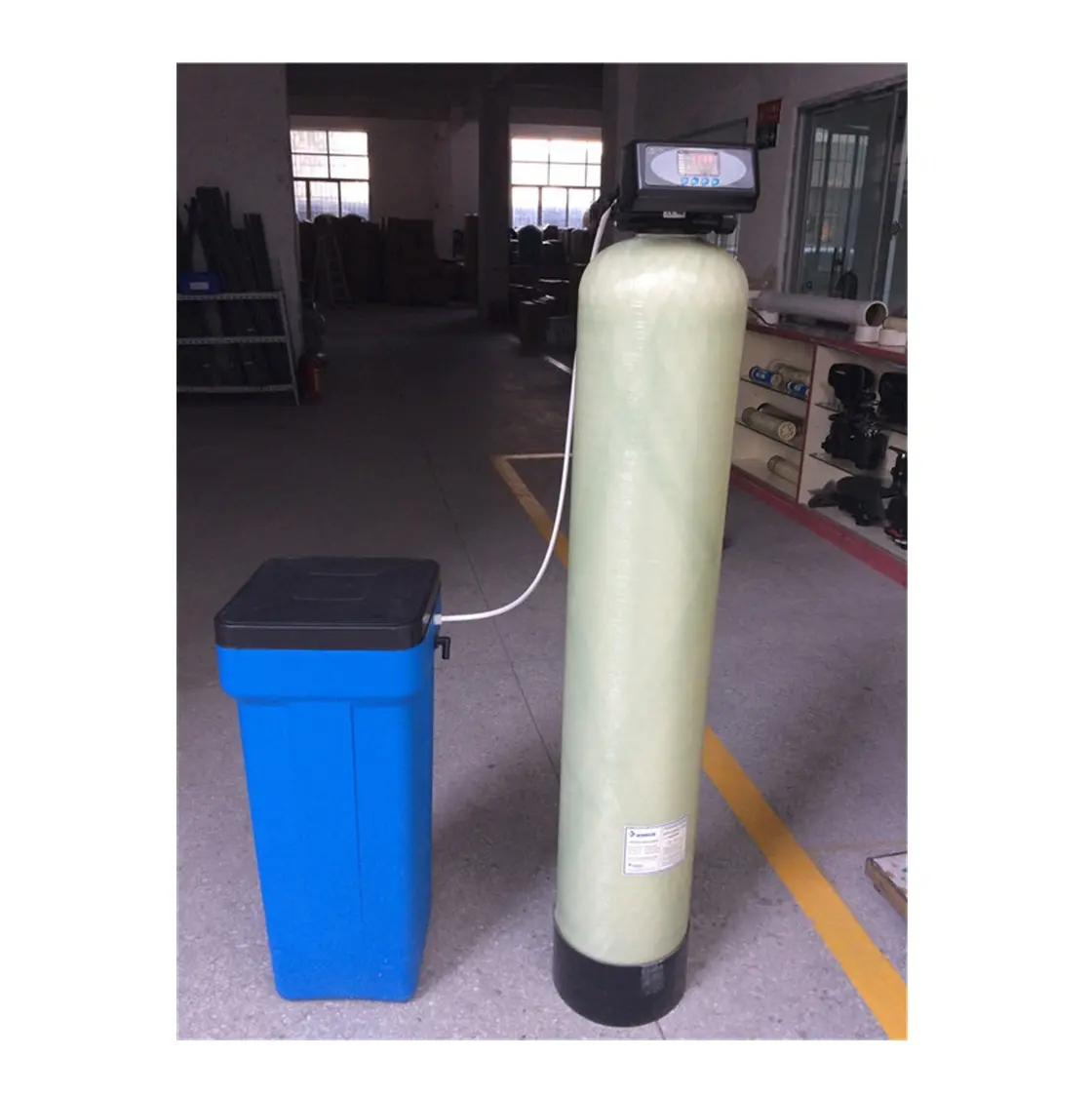 500L/H runxin Válvula de filtro automático ablandador de agua doméstico