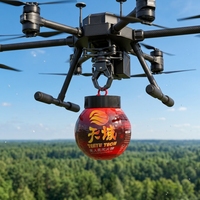 Munitions anti-incendie lancées par drone pour les incendies forestiers, les incendies de montagne et les incendies de prairies, pour les interventions d'urgence en cas d'incendie initial.