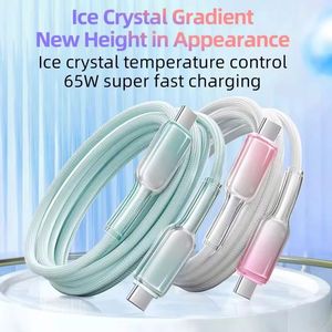 Full Protocol Charger <b>Cable</b> 60W Transparent Shell Gradient Braided Type-C to Type-c Fast Charging <b>Cable</b> for Apple 16 15 Android - Product Image 3