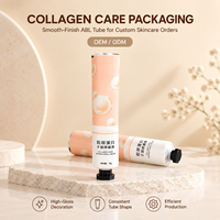 Tube d'emballage personnalisé pour crème pour les mains, en aluminium et plastique ABL, conteneur compressible avec bouchon à vis, impression UV, 12,7-35 mm