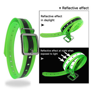 Grosir ramah lingkungan anjing besar pelatih taktis Neon oranye reflektif TPU dilapisi nilon kerah lampu lembut cetak - Product Image 6