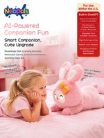 Peluche Intelligente IA avec ChatGPT, Jouet Parlant pour Enfants, Apprentissage du Contabillement d'Histoires, Conversation Vocale, Cadeau Robot IA